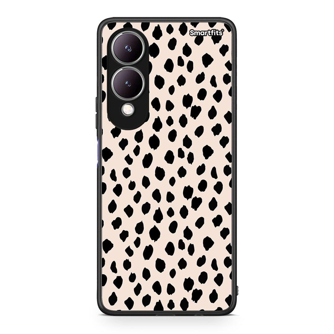 Vivo Y17s New Polka Dots θήκη από τη Smartfits με σχέδιο στο πίσω μέρος και μαύρο περίβλημα | Smartphone case with colorful back and black bezels by Smartfits