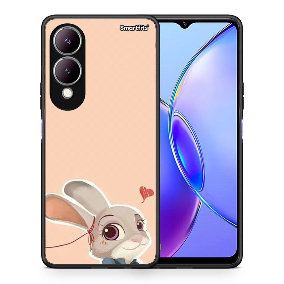 Θήκη Vivo Y17s Nick Wilde And Judy Hopps Love 2 από τη Smartfits με σχέδιο στο πίσω μέρος και μαύρο περίβλημα | Vivo Y17s Nick Wilde And Judy Hopps Love 2 case with colorful back and black bezels