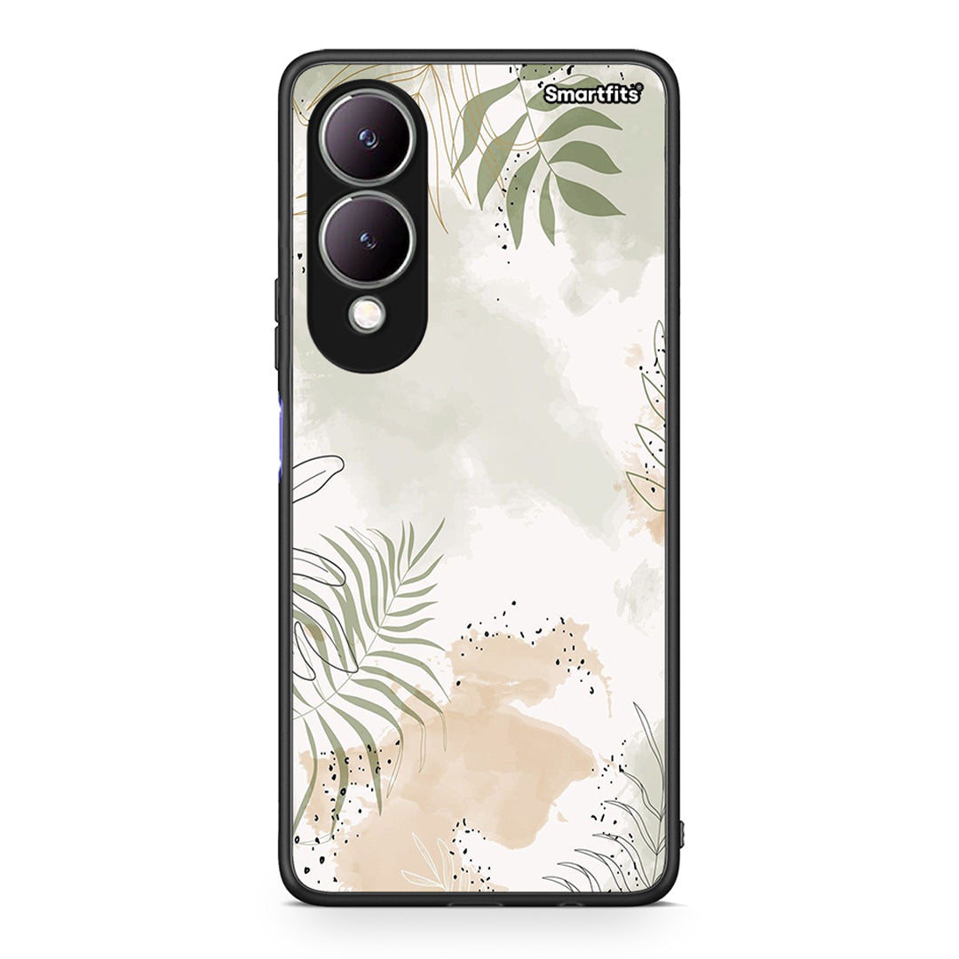 Vivo Y17s Nude Plants Θήκη από τη Smartfits με σχέδιο στο πίσω μέρος και μαύρο περίβλημα | Smartphone case with colorful back and black bezels by Smartfits