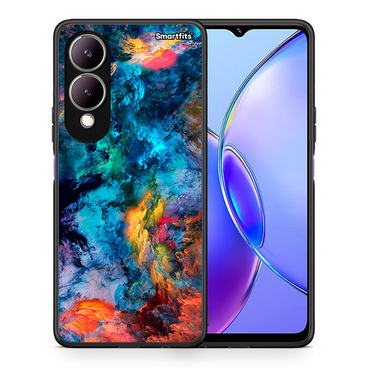 Θήκη Vivo Y17s Crayola Paint από τη Smartfits με σχέδιο στο πίσω μέρος και μαύρο περίβλημα | Vivo Y17s Crayola Paint case with colorful back and black bezels