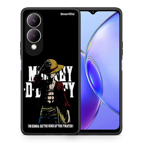 Θήκη Vivo Y17s Pirate King από τη Smartfits με σχέδιο στο πίσω μέρος και μαύρο περίβλημα | Vivo Y17s Pirate King case with colorful back and black bezels