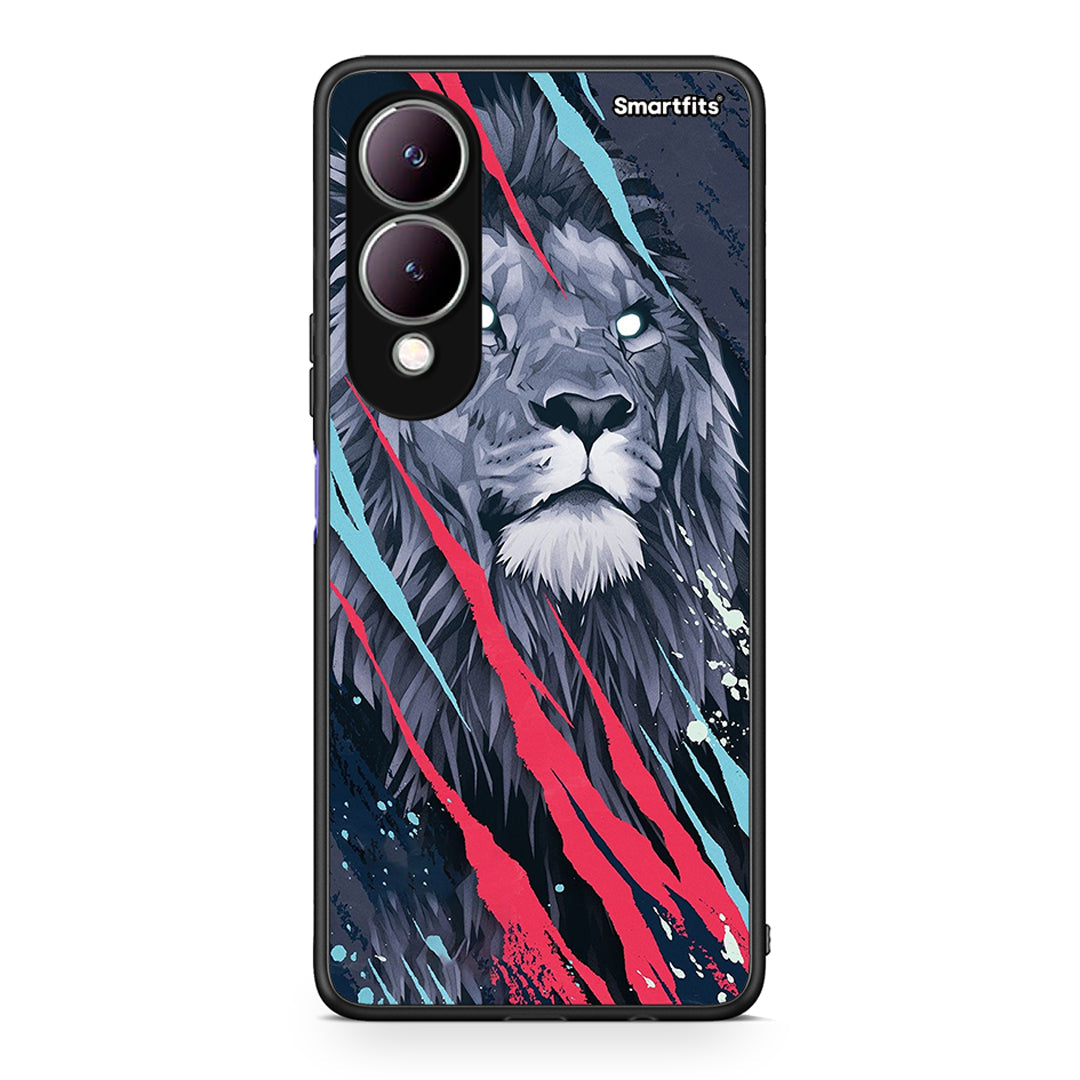 4 - Vivo Y17s Lion Designer PopArt case, cover, bumper