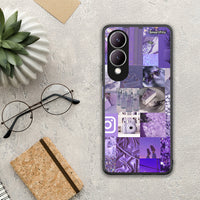 Thumbnail for Purple Aesthetic Collage - Vivo Y17s θήκη