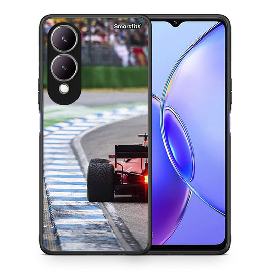 Θήκη Vivo Y17s Racing Vibes από τη Smartfits με σχέδιο στο πίσω μέρος και μαύρο περίβλημα | Vivo Y17s Racing Vibes case with colorful back and black bezels