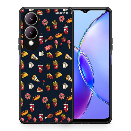 Θήκη Vivo Y17s Hungry Random από τη Smartfits με σχέδιο στο πίσω μέρος και μαύρο περίβλημα | Vivo Y17s Hungry Random case with colorful back and black bezels