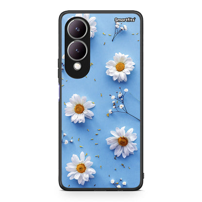 Vivo Y17s Real Daisies θήκη από τη Smartfits με σχέδιο στο πίσω μέρος και μαύρο περίβλημα | Smartphone case with colorful back and black bezels by Smartfits