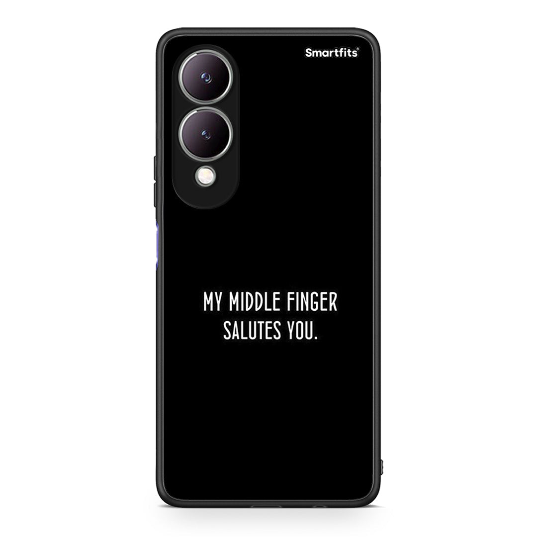 Vivo Y17s Salute θήκη από τη Smartfits με σχέδιο στο πίσω μέρος και μαύρο περίβλημα | Smartphone case with colorful back and black bezels by Smartfits