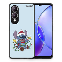 Thumbnail for Θήκη Vivo Y17s Santa Stich από τη Smartfits με σχέδιο στο πίσω μέρος και μαύρο περίβλημα | Vivo Y17s Santa Stich case with colorful back and black bezels