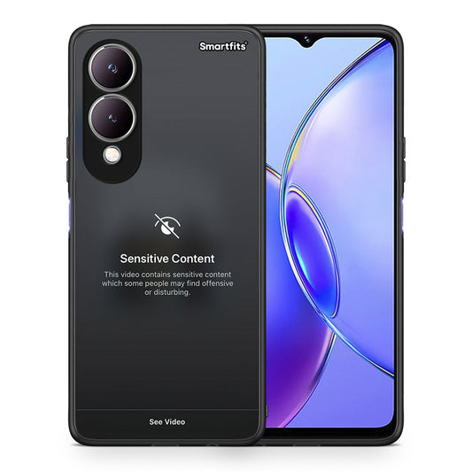 Θήκη Vivo Y17s Sensitive Content από τη Smartfits με σχέδιο στο πίσω μέρος και μαύρο περίβλημα | Vivo Y17s Sensitive Content case with colorful back and black bezels