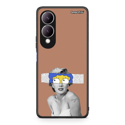 Vivo Y17s Sim Merilyn θήκη από τη Smartfits με σχέδιο στο πίσω μέρος και μαύρο περίβλημα | Smartphone case with colorful back and black bezels by Smartfits