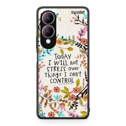 Vivo Y17s Stress Over θήκη από τη Smartfits με σχέδιο στο πίσω μέρος και μαύρο περίβλημα | Smartphone case with colorful back and black bezels by Smartfits