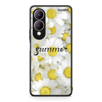 Thumbnail for Vivo Y17s Summer Daisies Θήκη από τη Smartfits με σχέδιο στο πίσω μέρος και μαύρο περίβλημα | Smartphone case with colorful back and black bezels by Smartfits