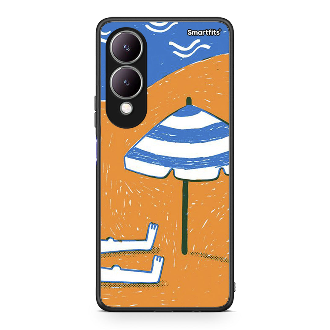 Vivo Y17s Summering Θήκη από τη Smartfits με σχέδιο στο πίσω μέρος και μαύρο περίβλημα | Smartphone case with colorful back and black bezels by Smartfits