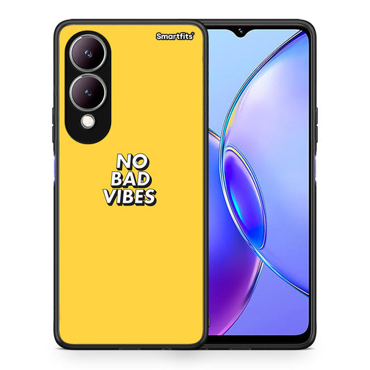Θήκη Vivo Y17s Vibes Text από τη Smartfits με σχέδιο στο πίσω μέρος και μαύρο περίβλημα | Vivo Y17s Vibes Text case with colorful back and black bezels