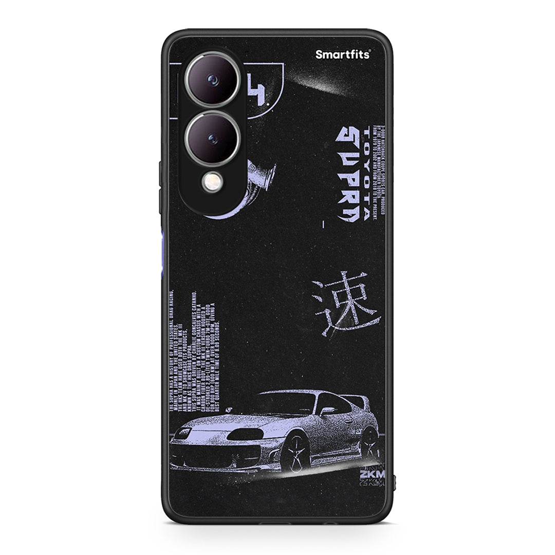 Vivo Y17s Tokyo Drift Θήκη Αγίου Βαλεντίνου από τη Smartfits με σχέδιο στο πίσω μέρος και μαύρο περίβλημα | Smartphone case with colorful back and black bezels by Smartfits