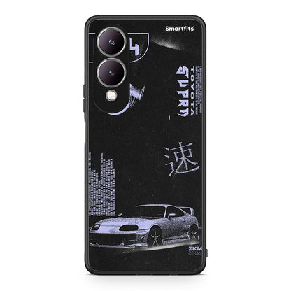 Vivo Y17s Tokyo Drift Θήκη Αγίου Βαλεντίνου από τη Smartfits με σχέδιο στο πίσω μέρος και μαύρο περίβλημα | Smartphone case with colorful back and black bezels by Smartfits