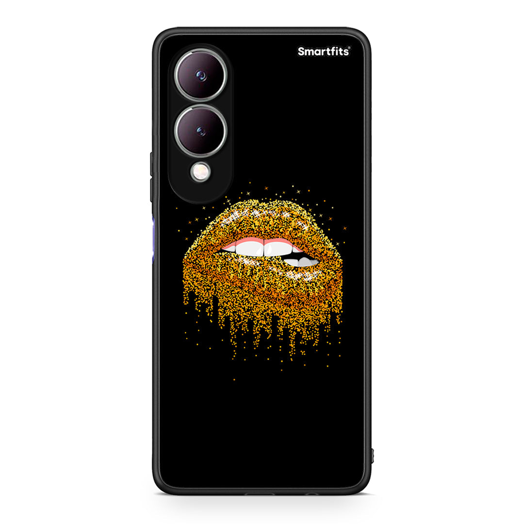 4 - Vivo Y17s Golden Valentine case, cover, bumper