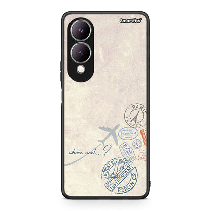 Vivo Y17s Where Next Θήκη από τη Smartfits με σχέδιο στο πίσω μέρος και μαύρο περίβλημα | Smartphone case with colorful back and black bezels by Smartfits