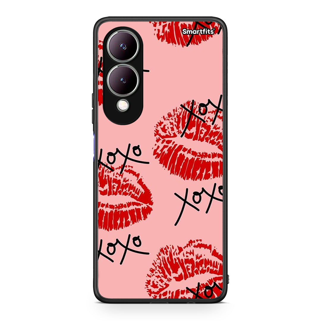 Vivo Y17s XOXO Lips θήκη από τη Smartfits με σχέδιο στο πίσω μέρος και μαύρο περίβλημα | Smartphone case with colorful back and black bezels by Smartfits