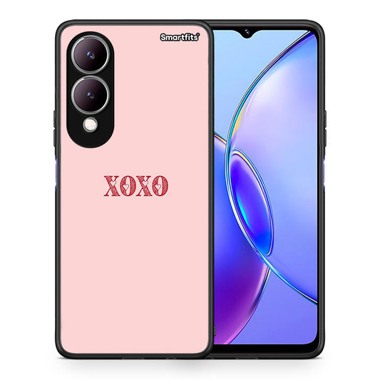 Θήκη Vivo Y17s XOXO Love από τη Smartfits με σχέδιο στο πίσω μέρος και μαύρο περίβλημα | Vivo Y17s XOXO Love case with colorful back and black bezels