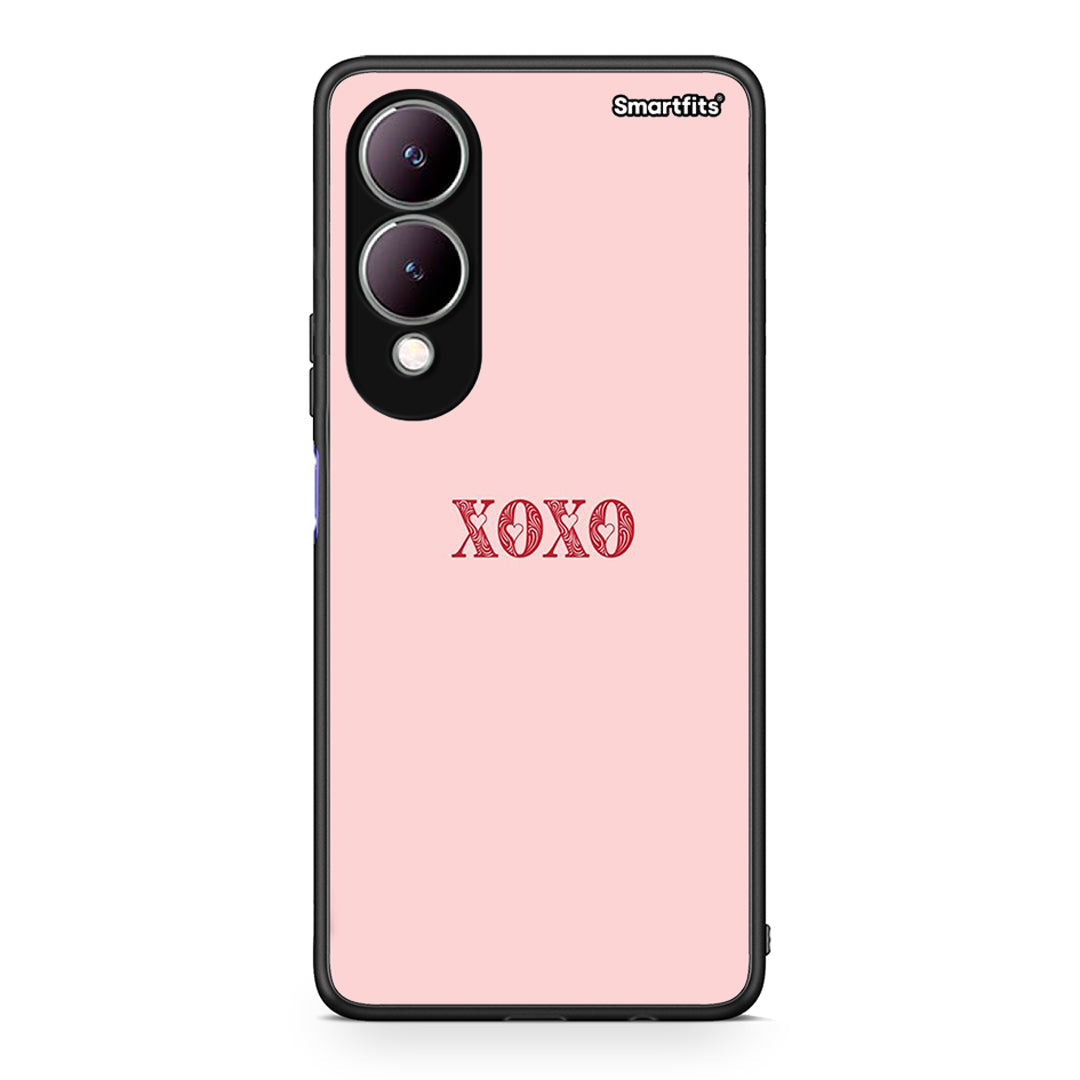 Vivo Y17s XOXO Love θήκη από τη Smartfits με σχέδιο στο πίσω μέρος και μαύρο περίβλημα | Smartphone case with colorful back and black bezels by Smartfits