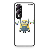 Thumbnail for Vivo Y17s Xmas Minion Lights θήκη από τη Smartfits με σχέδιο στο πίσω μέρος και μαύρο περίβλημα | Smartphone case with colorful back and black bezels by Smartfits