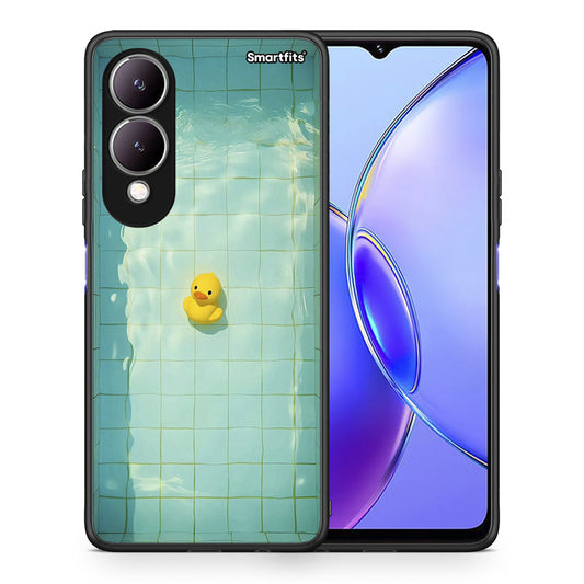 Θήκη Vivo Y17s Yellow Duck από τη Smartfits με σχέδιο στο πίσω μέρος και μαύρο περίβλημα | Vivo Y17s Yellow Duck case with colorful back and black bezels
