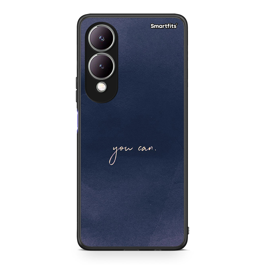 Vivo Y17s You Can θήκη από τη Smartfits με σχέδιο στο πίσω μέρος και μαύρο περίβλημα | Smartphone case with colorful back and black bezels by Smartfits