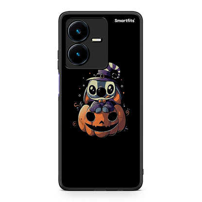Vivo Y22s Halloween Stitch θήκη από τη Smartfits με σχέδιο στο πίσω μέρος και μαύρο περίβλημα | Smartphone case with colorful back and black bezels by Smartfits