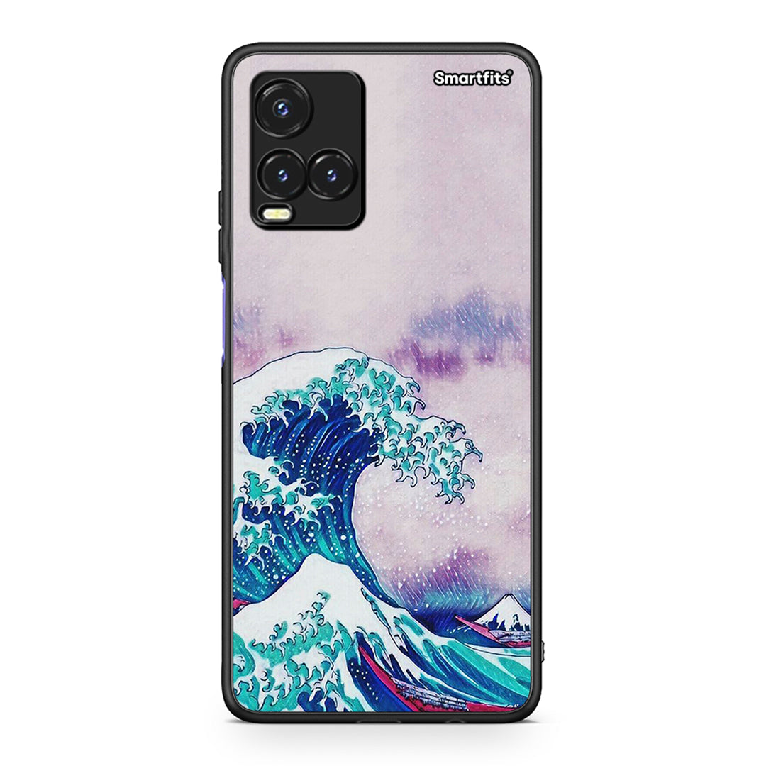Vivo Y33s / Y21s / Y21 Blue Waves θήκη από τη Smartfits με σχέδιο στο πίσω μέρος και μαύρο περίβλημα | Smartphone case with colorful back and black bezels by Smartfits