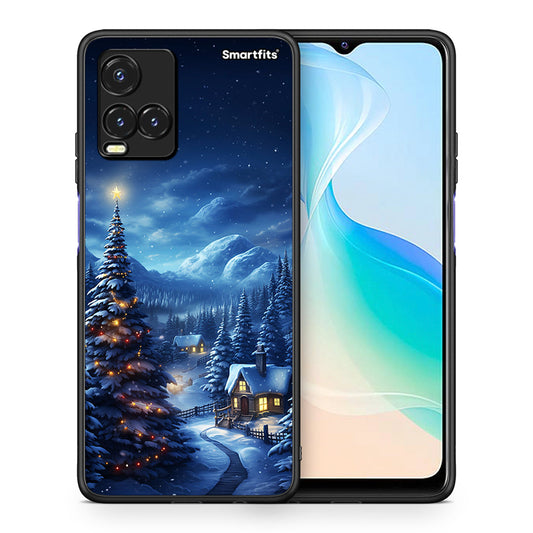 Θήκη Vivo Y33s / Y21s / Y21 Christmas Scenery από τη Smartfits με σχέδιο στο πίσω μέρος και μαύρο περίβλημα | Vivo Y33s / Y21s / Y21 Christmas Scenery case with colorful back and black bezels