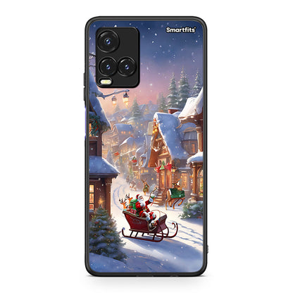 Vivo Y33s / Y21s / Y21 Christmas Snow θήκη από τη Smartfits με σχέδιο στο πίσω μέρος και μαύρο περίβλημα | Smartphone case with colorful back and black bezels by Smartfits