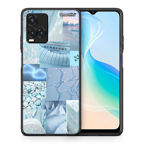 Θήκη Vivo Y33s / Y21s / Y21 Ciel Aesthetic Collage από τη Smartfits με σχέδιο στο πίσω μέρος και μαύρο περίβλημα | Vivo Y33s / Y21s / Y21 Ciel Aesthetic Collage case with colorful back and black bezels