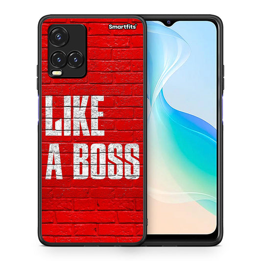 Θήκη Vivo Y33s / Y21s / Y21 Like A Boss από τη Smartfits με σχέδιο στο πίσω μέρος και μαύρο περίβλημα | Vivo Y33s / Y21s / Y21 Like A Boss case with colorful back and black bezels