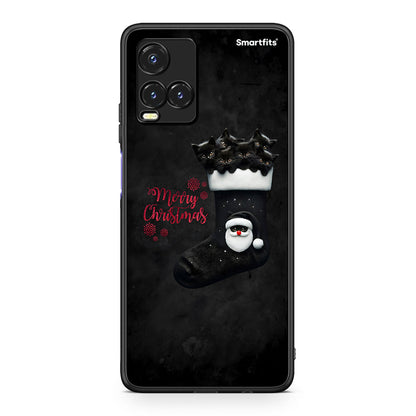 Vivo Y33s / Y21s / Y21 Merry Cat Christmas θήκη από τη Smartfits με σχέδιο στο πίσω μέρος και μαύρο περίβλημα | Smartphone case with colorful back and black bezels by Smartfits