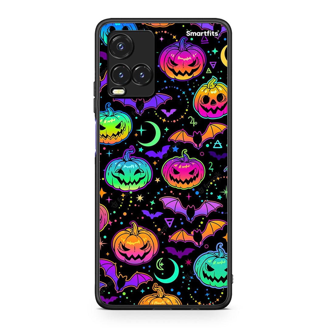 Vivo Y33s / Y21s / Y21 Neon Halloween θήκη από τη Smartfits με σχέδιο στο πίσω μέρος και μαύρο περίβλημα | Smartphone case with colorful back and black bezels by Smartfits