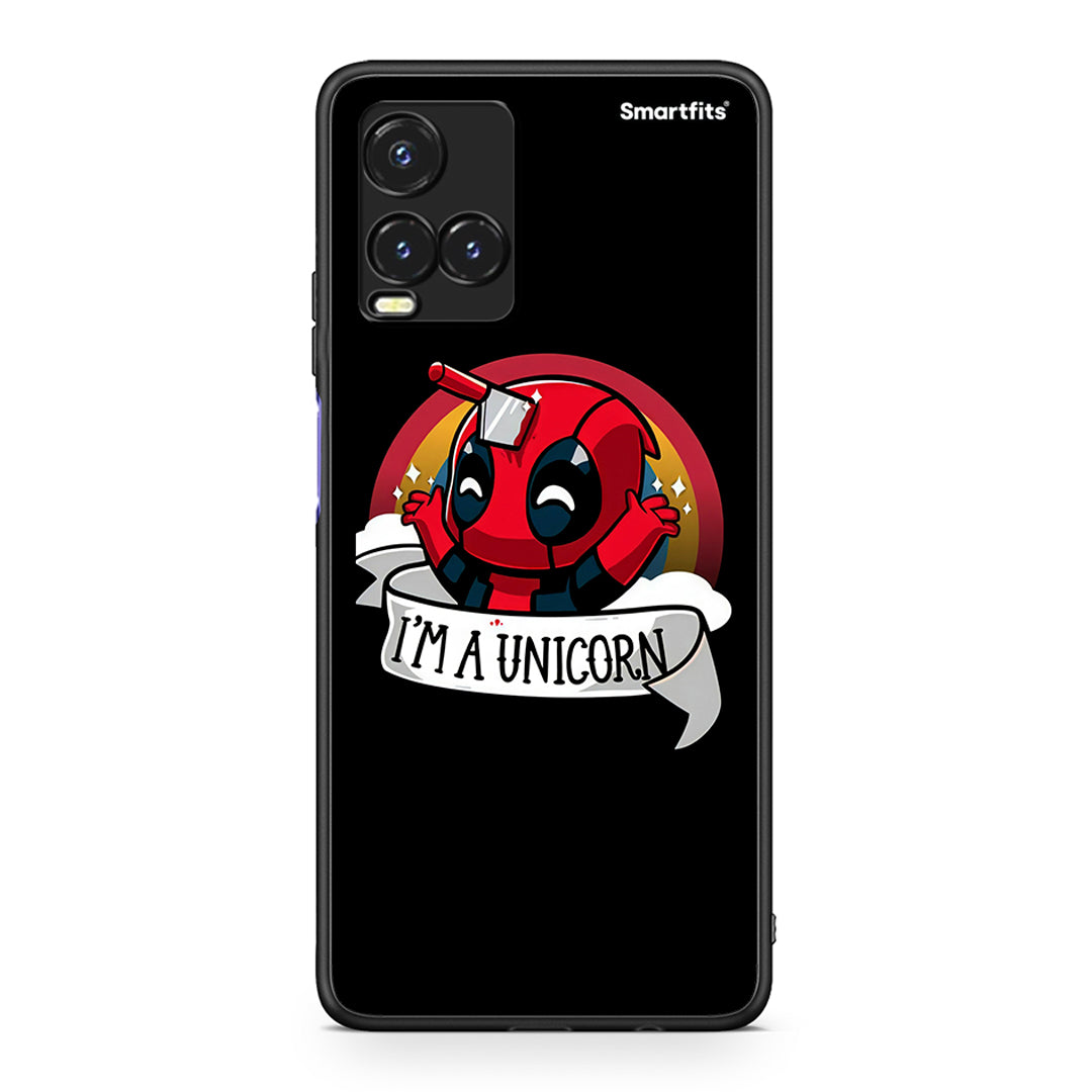 Vivo Y33s / Y21s / Y21 Unicorn Deadpool θήκη από τη Smartfits με σχέδιο στο πίσω μέρος και μαύρο περίβλημα | Smartphone case with colorful back and black bezels by Smartfits