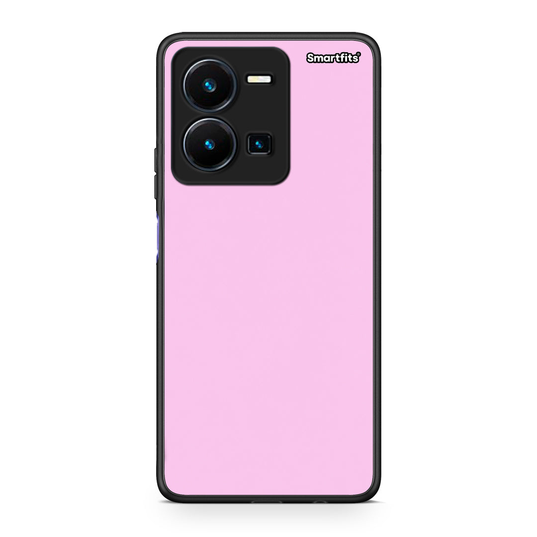 Θήκη Vivo Y22s / Y35 4G Cotton Candy Pink από τη Smartfits με σχέδιο στο πίσω μέρος και μαύρο περίβλημα | Vivo Y22s / Y35 4G Cotton Candy Pink case with colorful back and black bezels