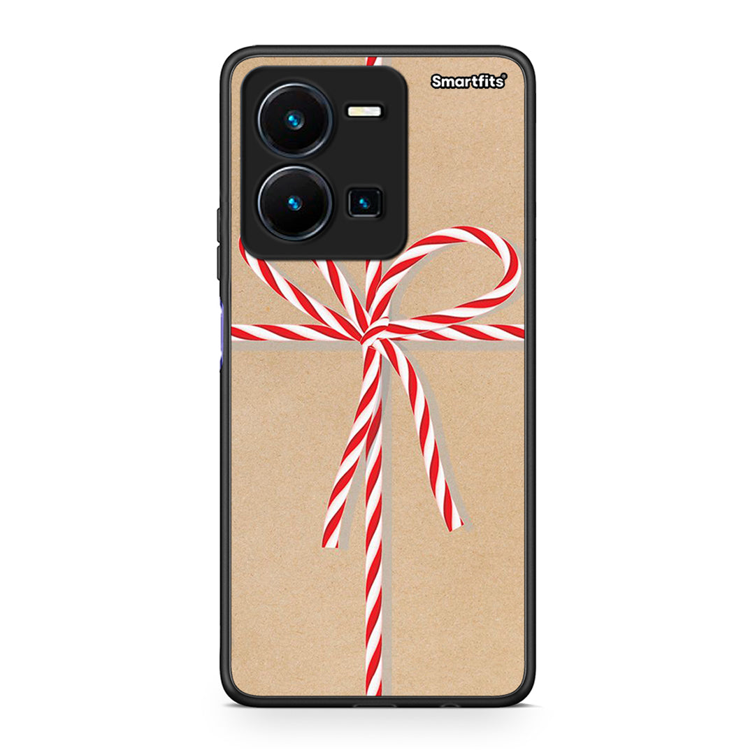 Vivo Y35 5G Christmas Gift θήκη από τη Smartfits με σχέδιο στο πίσω μέρος και μαύρο περίβλημα | Smartphone case with colorful back and black bezels by Smartfits