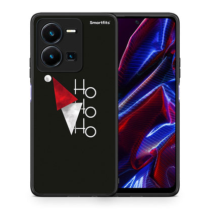 Θήκη Vivo Y35 5G Minimal Christmas από τη Smartfits με σχέδιο στο πίσω μέρος και μαύρο περίβλημα | Vivo Y35 5G Minimal Christmas case with colorful back and black bezels