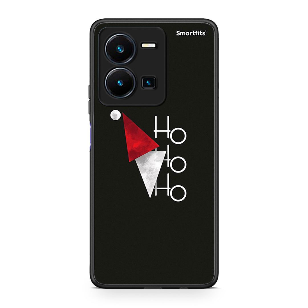 Vivo Y35 5G Minimal Christmas θήκη από τη Smartfits με σχέδιο στο πίσω μέρος και μαύρο περίβλημα | Smartphone case with colorful back and black bezels by Smartfits