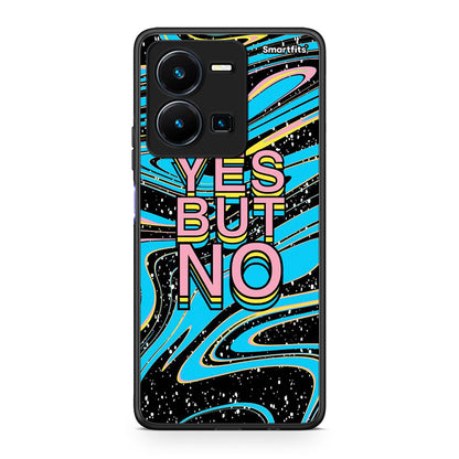 Vivo Y35 5G Yes But No θήκη από τη Smartfits με σχέδιο στο πίσω μέρος και μαύρο περίβλημα | Smartphone case with colorful back and black bezels by Smartfits