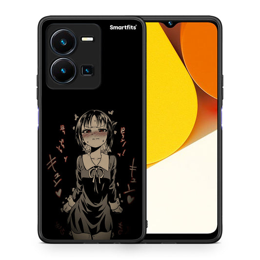 Θήκη Vivo Y35 Anime Girl από τη Smartfits με σχέδιο στο πίσω μέρος και μαύρο περίβλημα | Vivo Y35 Anime Girl Case with Colorful Back and Black Bezels
