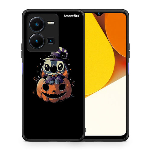 Θήκη Vivo Y35 Halloween Stitch από τη Smartfits με σχέδιο στο πίσω μέρος και μαύρο περίβλημα | Vivo Y35 Halloween Stitch Case with Colorful Back and Black Bezels