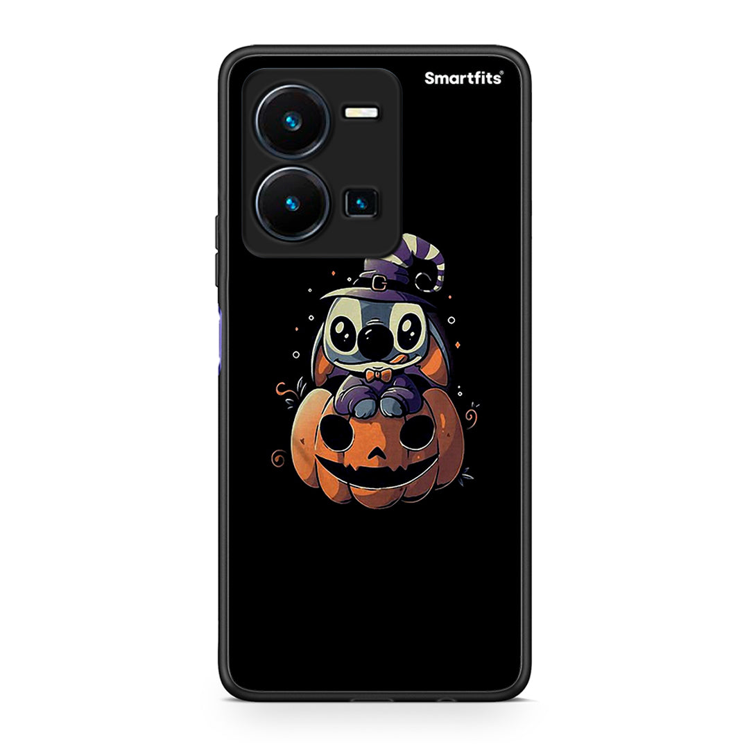 Θήκη Vivo Y35 Halloween Stitch από τη Smartfits με σχέδιο στο πίσω μέρος και μαύρο περίβλημα | Vivo Y35 Halloween Stitch Case with Colorful Back and Black Bezels