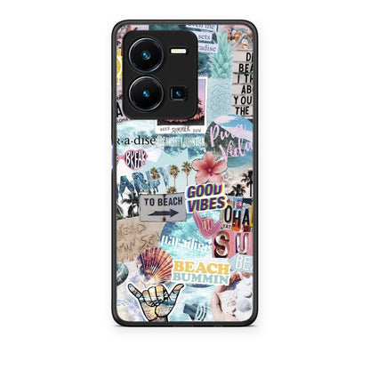Θήκη Vivo Y22s / Y35 4G Summer Vibes από τη Smartfits με σχέδιο στο πίσω μέρος και μαύρο περίβλημα | Vivo Y22s / Y35 4G Summer Vibes case with colorful back and black bezels