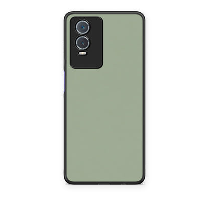 Θήκη Vivo Y76 5G / Y76s / Y74s Sage Green από τη Smartfits με σχέδιο στο πίσω μέρος και μαύρο περίβλημα | Vivo Y76 5G / Y76s / Y74s Sage Green case with colorful back and black bezels