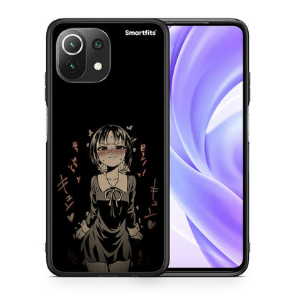 Θήκη Xiaomi 11 Lite/Mi 11 Lite Anime Girl από τη Smartfits με σχέδιο στο πίσω μέρος και μαύρο περίβλημα | Xiaomi 11 Lite/Mi 11 Lite Anime Girl case with colorful back and black bezels