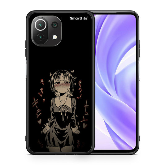 Θήκη Xiaomi 11 Lite/Mi 11 Lite Anime Girl από τη Smartfits με σχέδιο στο πίσω μέρος και μαύρο περίβλημα | Xiaomi 11 Lite/Mi 11 Lite Anime Girl case with colorful back and black bezels