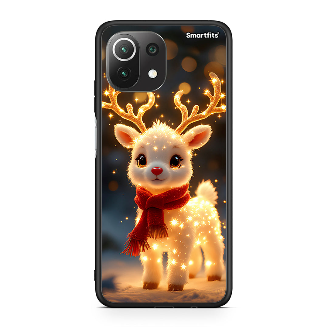 Xiaomi 11 Lite/Mi 11 Lite Christmas Cutie θήκη από τη Smartfits με σχέδιο στο πίσω μέρος και μαύρο περίβλημα | Smartphone case with colorful back and black bezels by Smartfits